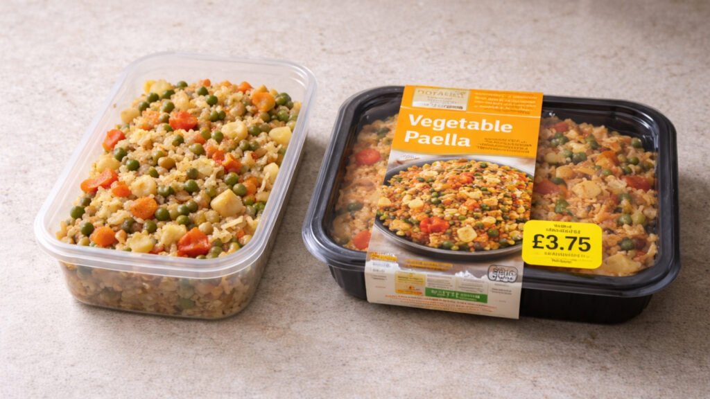 Homemade meal vs UK ready meal cost comparison