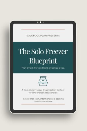 The solo freezer blueprint displayed on iPad