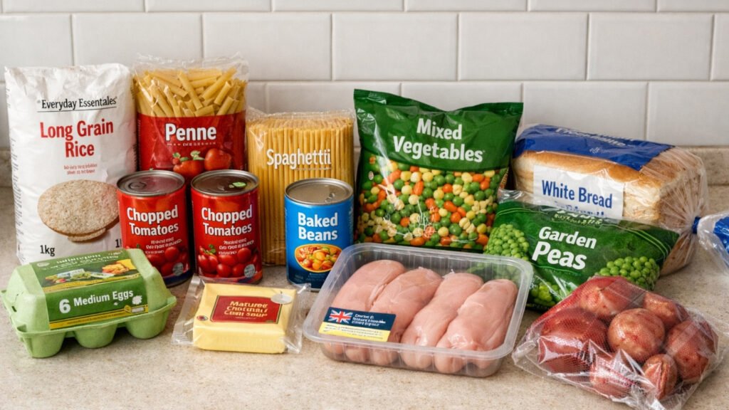 Groceries for one person to batch cook for the week ahead