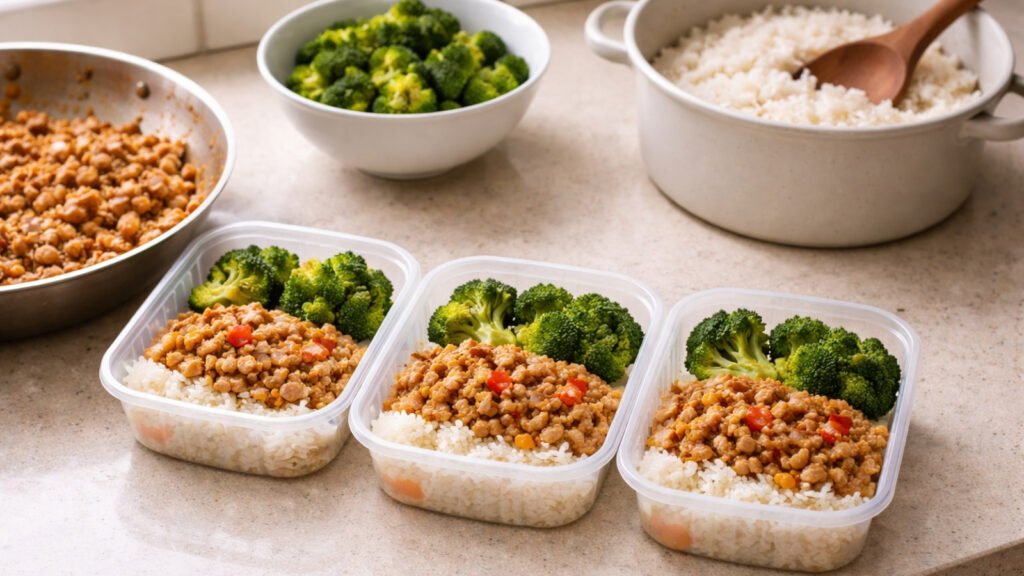 storing leftovers in single portions for one person meal prep
