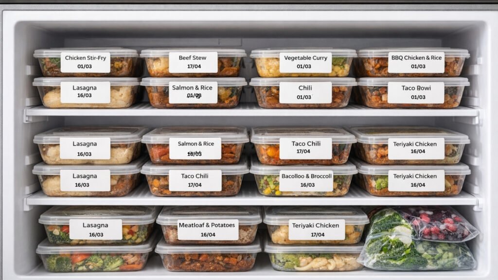 freezing leftovers for one person organised freezer storage