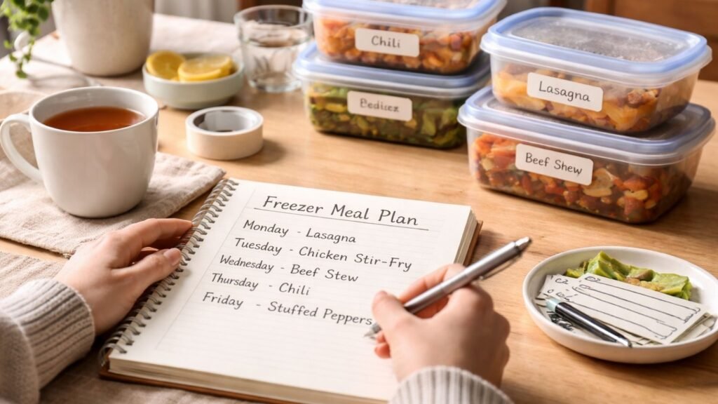 planning freezer meals for one person at home