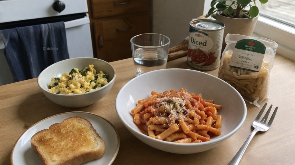 simple meals from cheap grocery list for one person