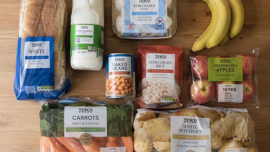 basic groceries for a week for one person