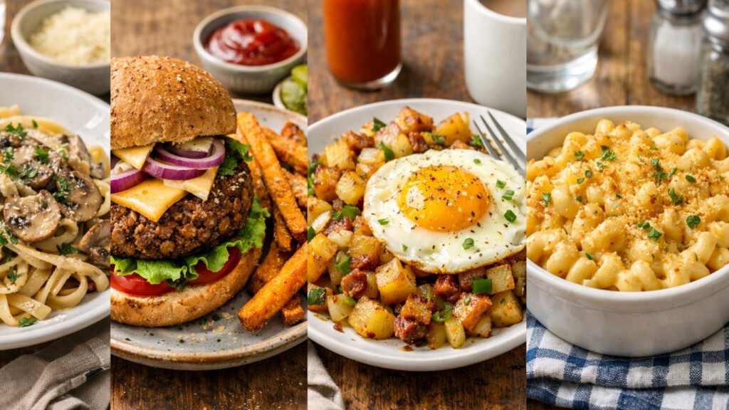selection of cheap filling meals for one person in the uk