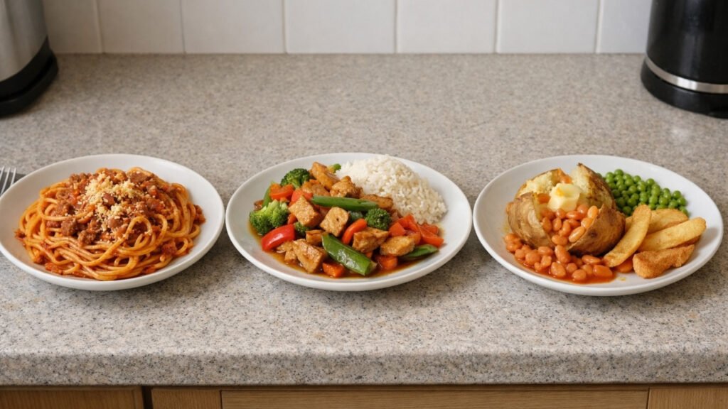 various easy weekly meals for one person