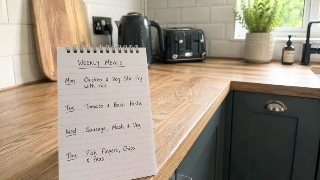 easy weekly meal ideas for one person UK simple meals