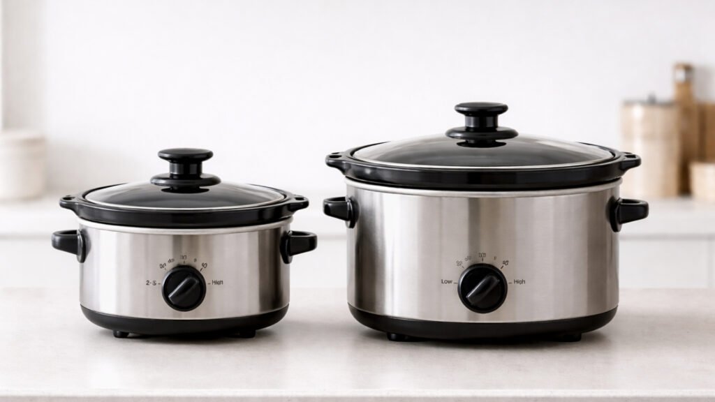 slow cooker size comparison small vs large one person