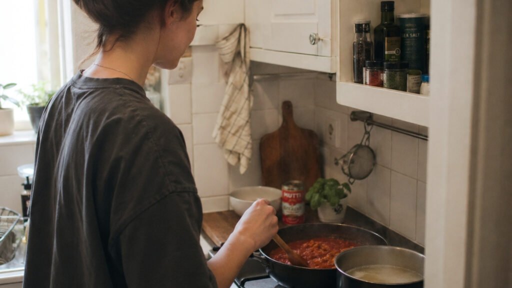 cheap meals for one person cooking pasta on a budget UK