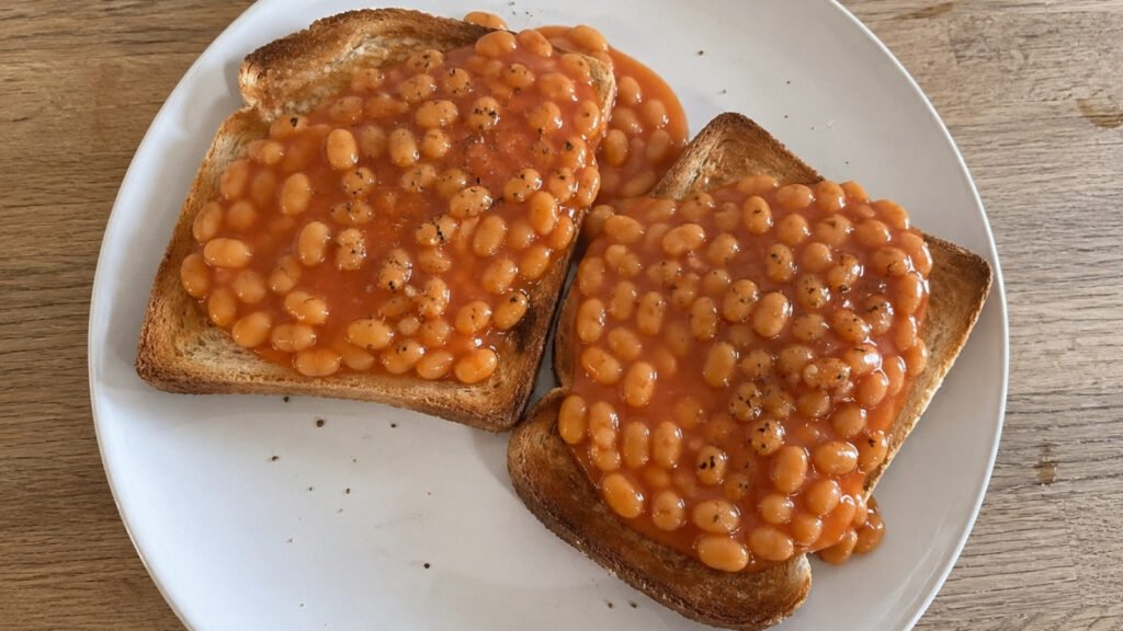 simple beans on toast on a budget grocery list