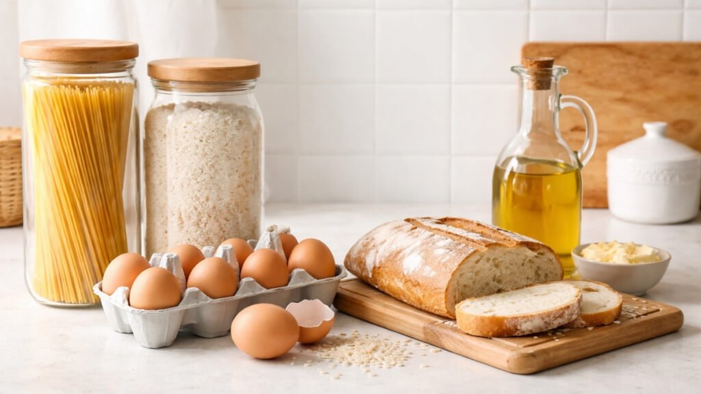 simple meals from cupboard ingredients UK one person