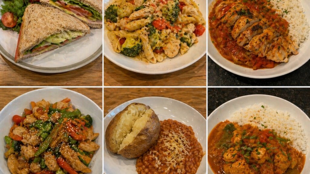 easy weekly meals for one person UK variety simple cooking