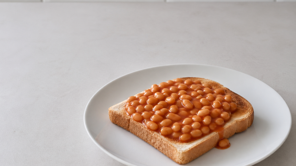 cheap meal for one person beans on toast UK budget food