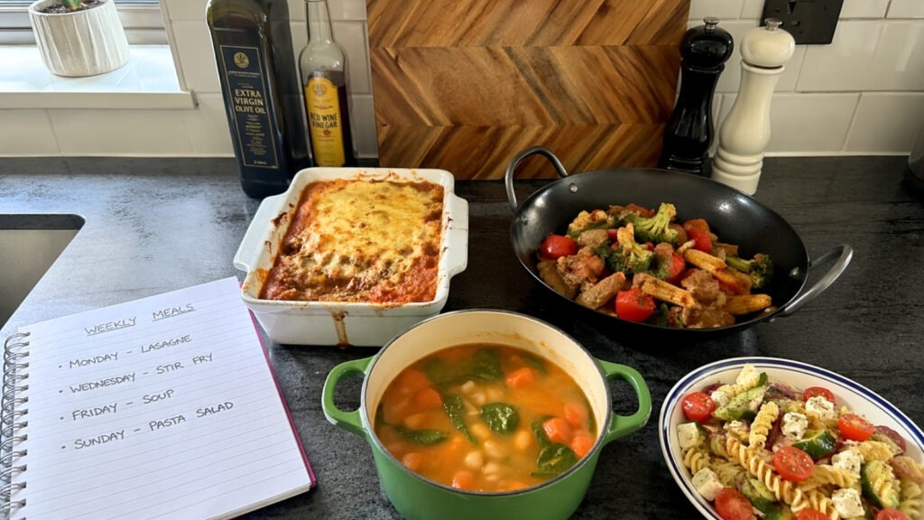 simple meal prep for one person UK easy weekly meals