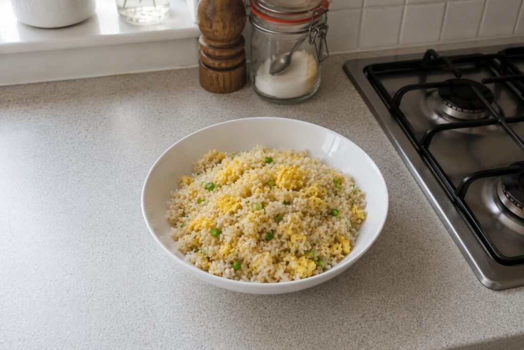 easy rice meals for one person UK egg fried rice