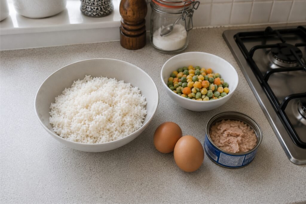 cheap rice meal ingredients UK budget cooking for one