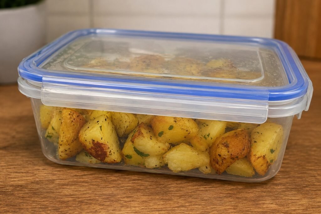 potato leftovers meal prep one person UK food storage